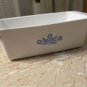 Vintage CorningWare Blue Floral Baking Dish 9*5*3